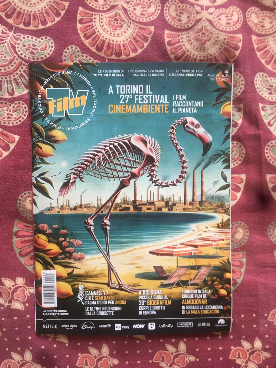 Un sogno che si realizza... finire in copertina di @filmtvrivista! 
Nel nuovo numero in edicola da oggi la locandina del documentario "Toxicily" in questi giorni in concorso a @cinemambiente e di cui ho seguito l'ufficio stampa