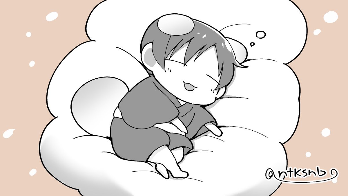 おはまだ寝てたいたぬき
(*_ _)zzZ 