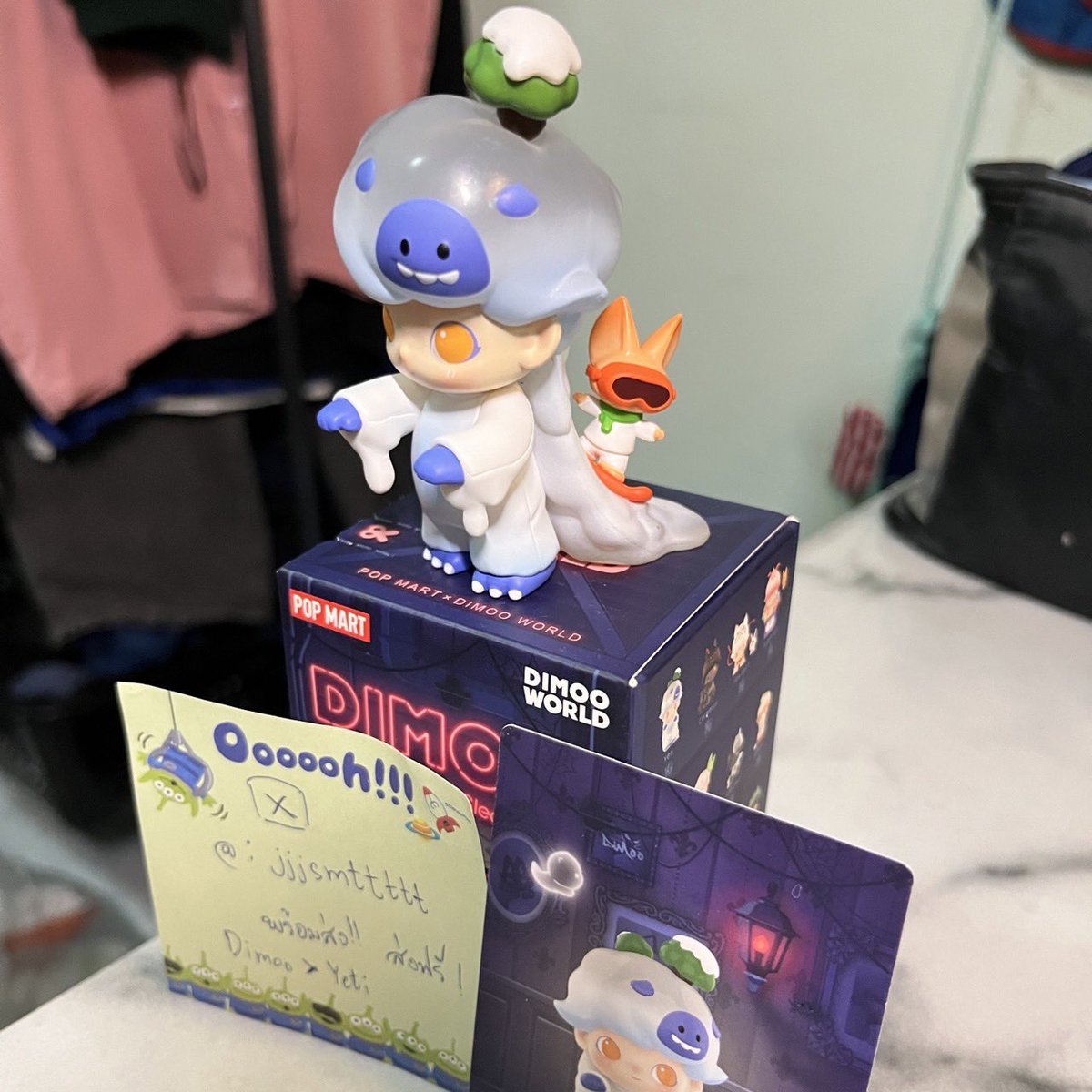 JJSMTTTTT's tweet photo. 🤍🩵ส่งต่อ ￼Dimoo Tonight No Sleeping Series ตัวyeti ค่า🤍🩵
ราคา 380-. พร้อมโอน 360.- ส่งฟรี
📍สนใจสอบถามสั่งซื้อเดมได้เลยนะคะ

#กล่องสุ่ม #dimoo #ตลาดนัดdimoo #ตลาดนัดโมเดล #ตลาดนัดลาบูบู้ 
#ตลาดนัดกล่องสุ่ม #POPMARTTH #ตลาดนัดarttoy #ตลาดนัดbabythree #ตลาดนัดpopmart https://t.co/iLrFurfdN8