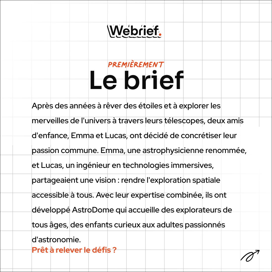 webrief_fr's tweet photo. 🔥 Un nouveau brief est dispo !

Comme d'hab' pour découvrir le brief en intégralité, il suffit de te connecter ou de t'inscrire (c'est 100% gratuit 🤪) !

On a hâte de découvrir ta créa ! https://t.co/n8iqOuI33H