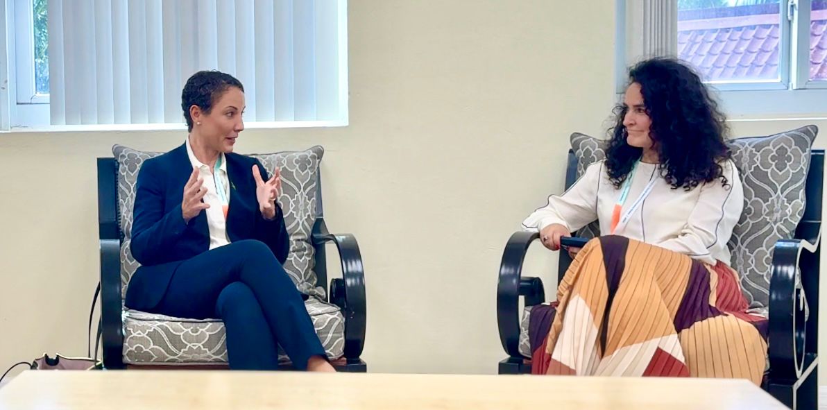 kaminajsmith's tweet photo. The #GreenClimateFund is a critical partner in #Jamaica’s efforts to address the impact of climate change on our people and economy, so I was pleased to meet with Executive Director, Mafalda Duarte, at #SIDS4, along with reps from the @JSIFJA, the @DBJamaica and @ThePIOJ. We discussed several issues, made recommendations to improve ease of access to funding by #SIDS and committed to further engagement on proposals. Jamaica looks forward to the GCF’s continued support of our Blue-Green Facility and of our mitigation and adaptation efforts overall. @mfaftja @theGCF