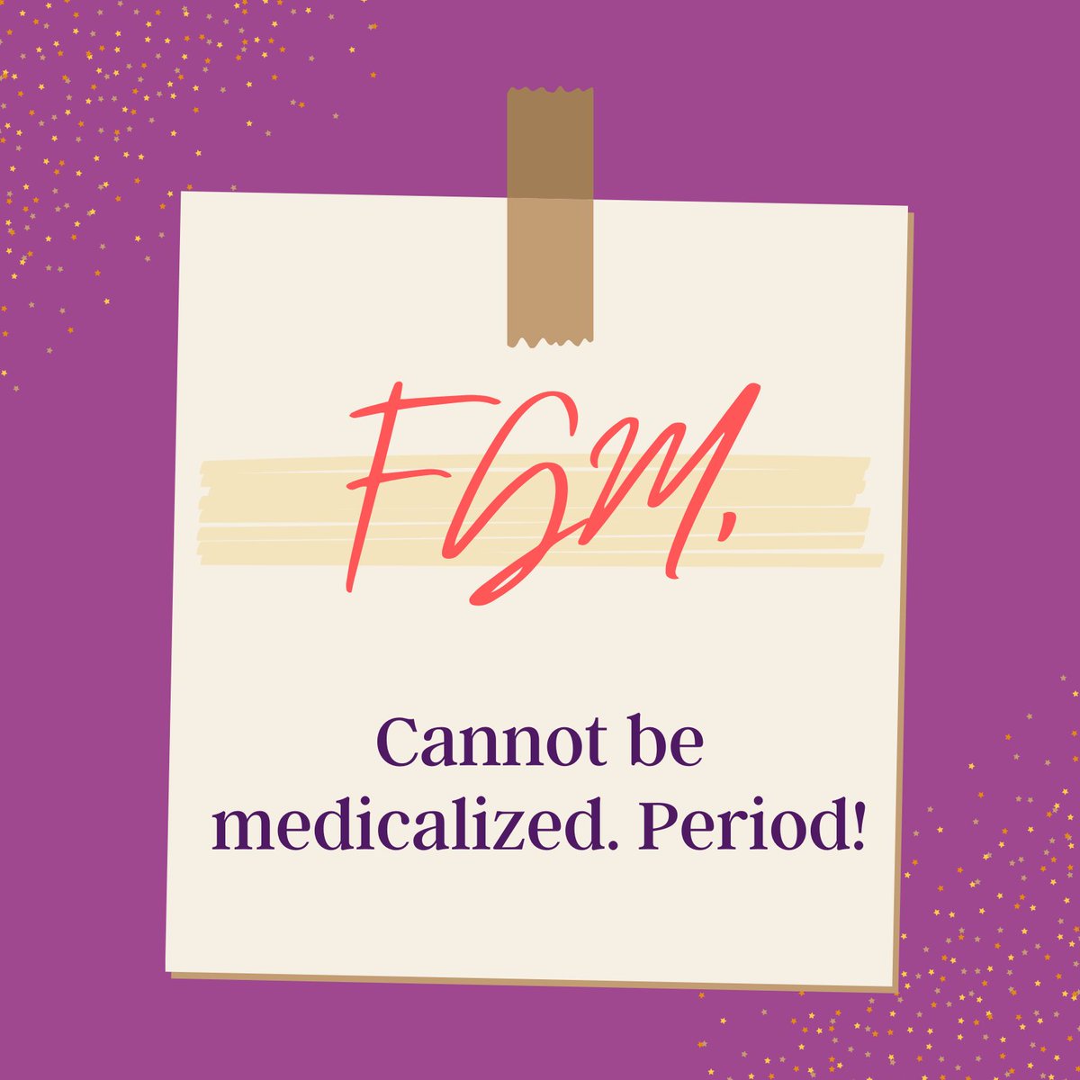 UNFPAKen's tweet image. Female genital mutilation (FGM) can never be “safe”.

#FGM has no health benefits, only risks. Performing it in clinics does not make it safe or right. It is a violation of human rights, period!

Join @UNFPA to speak out to help #EndFGM: unf.pa/fgm

#GlobalGoals