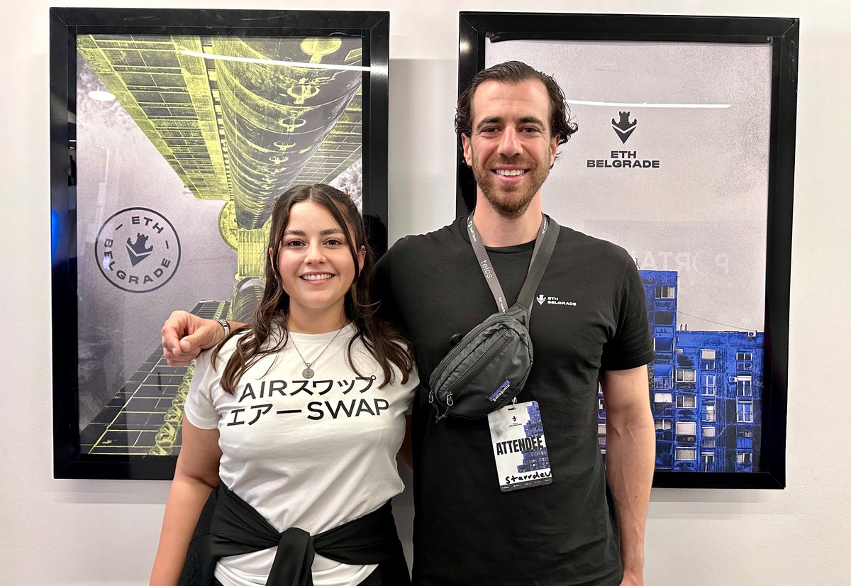 airswap's tweet photo. Loving the @ethbelgrade posters and day 2 vibes 🤩

Come say hi to AirSwap if you’re here! 👋 https://t.co/hV935sQjb9