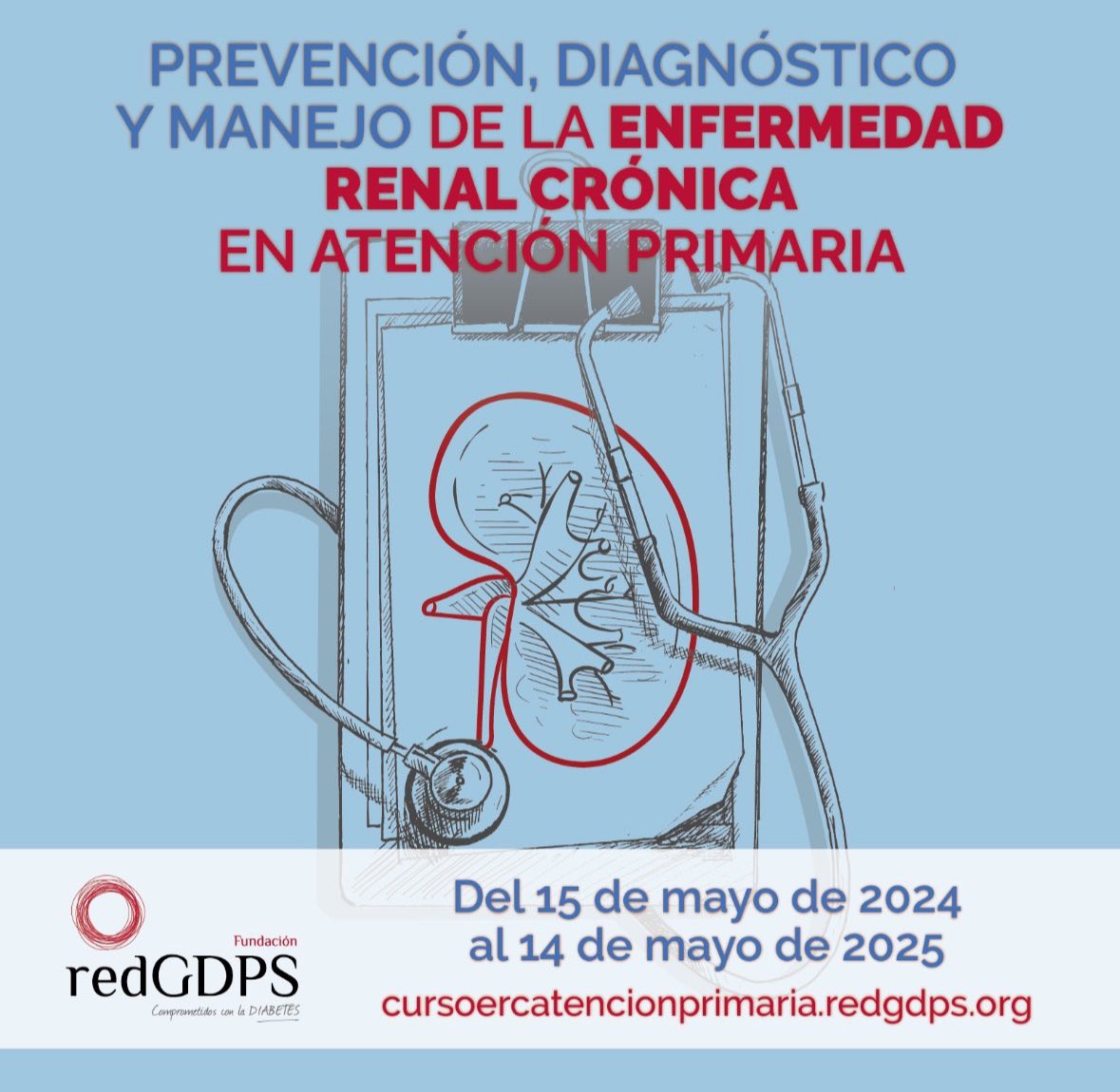 redGDPS's tweet photo. Tras la publicación del nuevo algoritmo de #ERC de la @redGDPS …sigue formándote en ERC con el curso “PREVENCIÓN, DIAGNÓSTICO Y MANEJO DE LA ENFERMEDAD RENAL CRÓNICA EN ATENCIÓN PRIMARIA”.

Dirigido a médic@s de atención primaria.

Actividad acreditada‼️ https://t.co/tH1c64y3hH