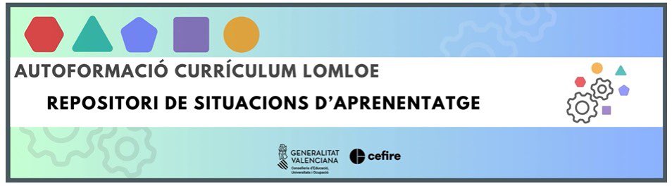 ⚙️NOVA PUBLICACIÓ DE MATERIALS A LA PÀGINA WEB D'AUTOFORMACIÓ CURRÍCULUM LOMLOE CURS 23-24 

➡️ Accedeix al REPOSITORI DE SITUACIONS D'APRENENTATGE del Bloc 2, on podràs consultar diferents dissenys per a cadascuna de les etapes educatives👇🏻
🔗 portal.edu.gva.es/formaciodelpro…