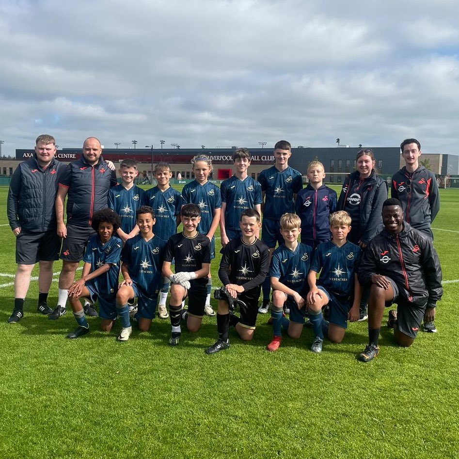 Swansea City Academy (@swans_academy) on Twitter photo Our Under-12s came away as Shield winners on Sundayโs Optima Sport International Tournament at <a href="/LFC/">Liverpool FC</a> Academy ๐
An amazing achievement. Well done, boys ๐ Our Under-12s came away as Shield winners on Sundayโs Optima Sport International Tournament at <a href="/LFC/">Liverpool FC</a> Academy ๐
An amazing achievement. Well done, boys ๐