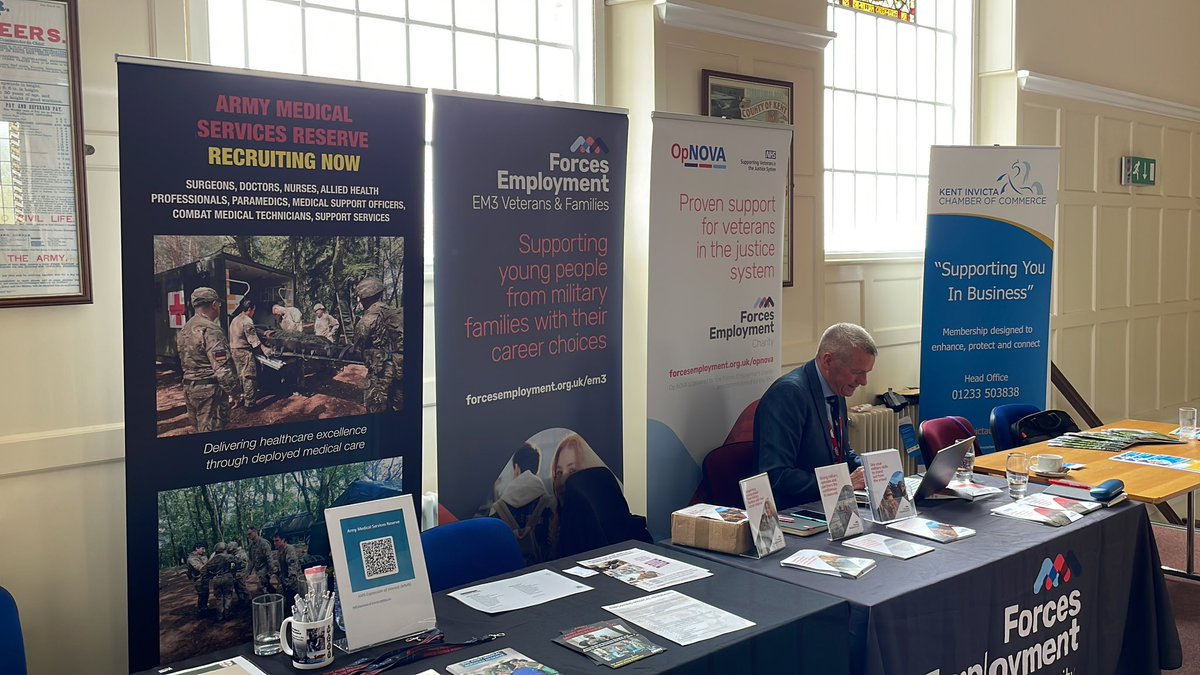 KentArmedForces's tweet photo. More of our exhibitors at #KMAFC24

 @OpNOVA_UK @ForcesEmploy 
@InvictaChamber 
@BritishArmy Medical Services Reserve https://t.co/Gjr4N7SdoU