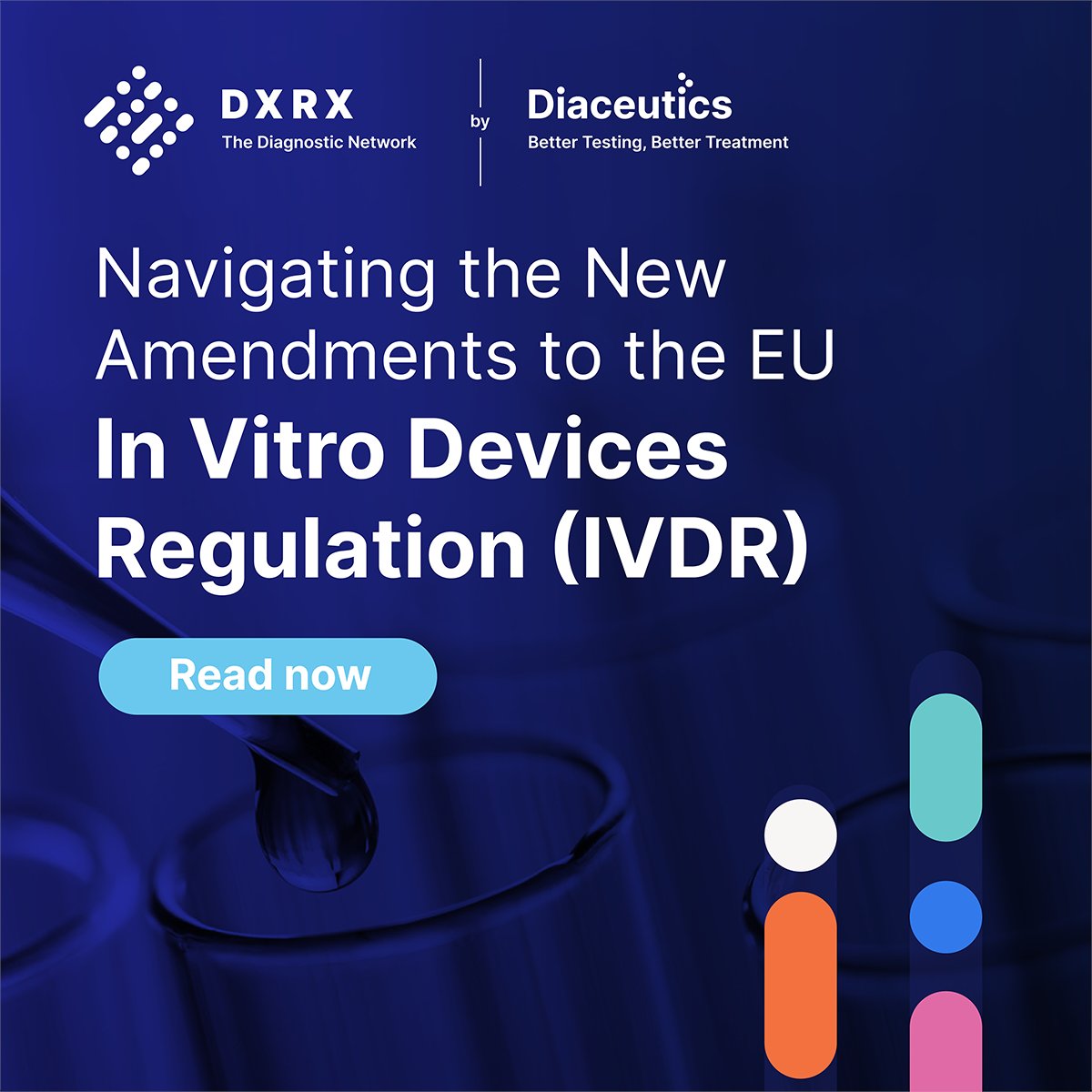 New blog! Navigating the New Amendments to the EU In Vitro Devices Regulation (IVDR). In our latest blog, Dave Smart, Snr Dir. of Analytics at Diaceutics shares key highlights and provides insights into these significant changes and their implications. dxrx.io/articles/artic…