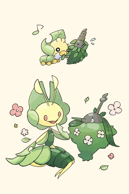 #虫ポケモンの日 #虫ポケの日大きくなっても仲良しな2匹!その2 
