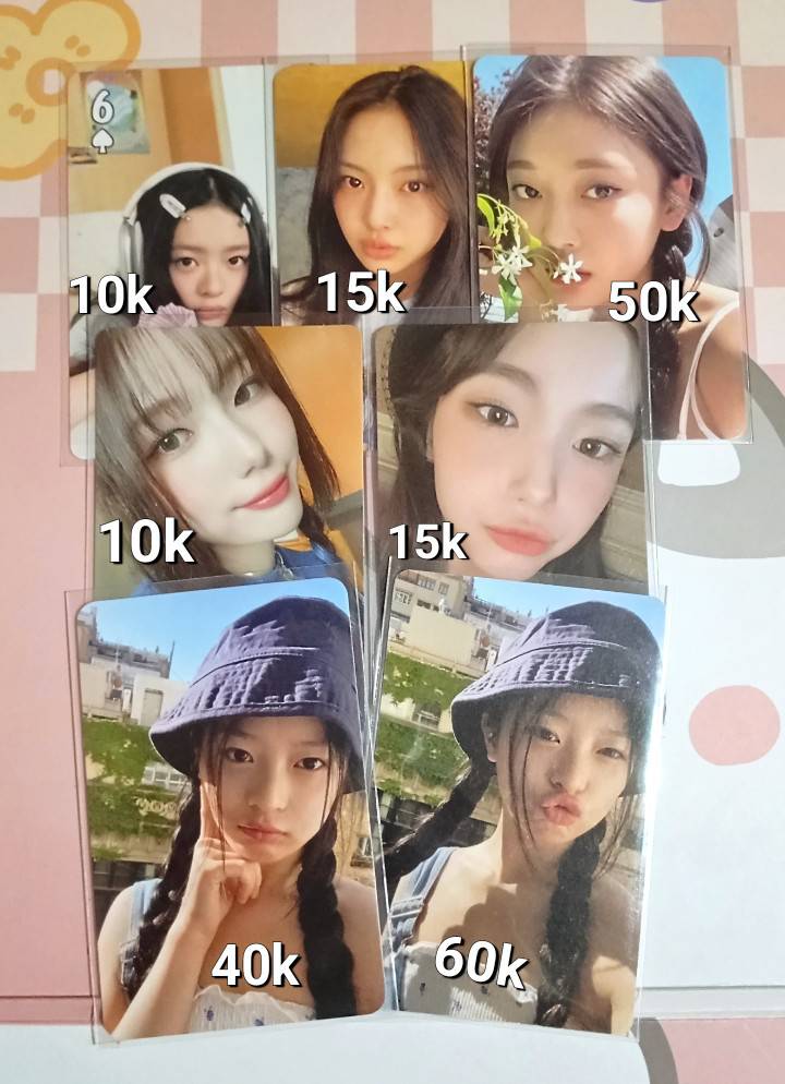 wts/want to sell pc nct, new jeans, aespa, riize, txt, kep1er

> nego tipis 
> dom jaktim
> keep event with dp
× not for sensitive buyer

t. wts pc aespa kep1er newjeans nct pob jeno steampunk winwin sohee ningning haechan soobin hyein hanni bucket youngeun