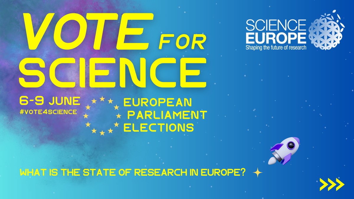 oeaw's tweet image. #Vote4Science 🇪🇺 In the light of the @Europarl_EN elections, Science Europe calls on candidates to safeguard the future of European research and innovation. Read the five pledges here 👉scienceeurope.org/news/vote-for-…