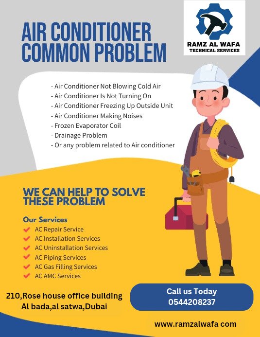 shahemr31718027's tweet image. ❄️✨ **Ensure Year-Round Comfort with Ramz Al Wafa's AC AMC Services!** ✨❄️
 Visit ramzalwafa.com or call us at +971544208237 
#ACAMC #AnnualMaintenance #ACService #RamzAlWafa #HomeComfort #ACMaintenance #DubaiCooling #DubaiServices