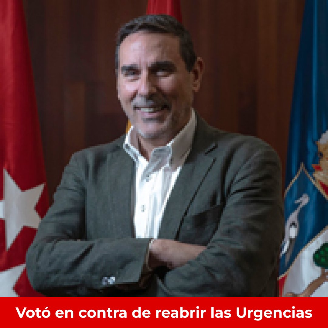 ¿Sabías que Enrique González Gutiérrez @egg500 de @ppmadrid es un@ de l@s 18 concejal@s que votó contra la reapertura d las urgencias del C.S. #ElAbajón desoyendo tu petición y la firma d + 3.000 ciudadan@s de #LasRozas? ¡Recuérdaselo difundiendo este mensaje en redes y whatsapp!