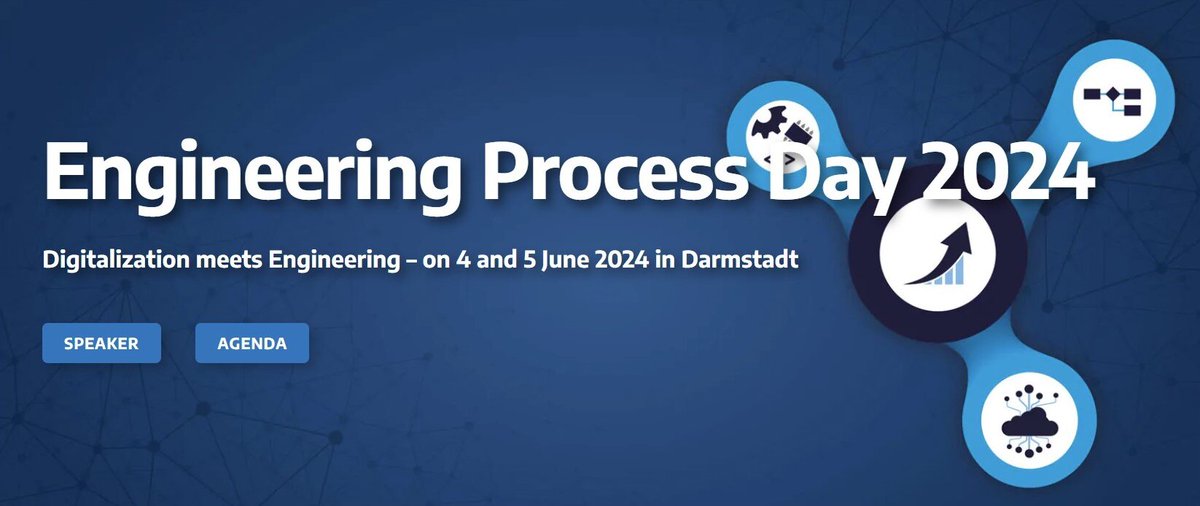 Engineering Process Day 2024 is underway! 

A collection of great speakers that will highlight where Digitalization meets Engineering.

Should be another event by our partner :em engineering methods AG. 

hubs.ly/Q02zr5R90