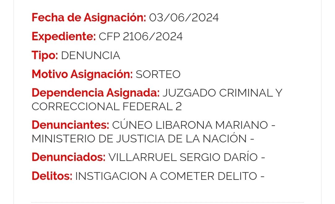 Esto es grave El ministro de Justicia Cuneo Libarona denuncia penalmente a @VillarruelDario , nuestro compañero de @eldestapeweb Repudio absoluto. No más aprietes a periodistas.