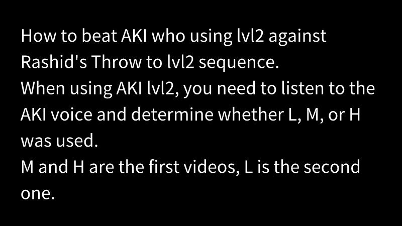 4shika's tweet photo. 投げ>SA2の連携にSA2で相殺を狙ってくるAKIへの対策。
AKIのSA2はL,M,Hの強度毎に着弾する場所が違うため、ボイスで強度を判断しないとダメージが取れない。
L版の「痛いですよォ」だけ2個目にする。

参考:https://t.co/SRRJZ3xAUh

#SF6 #StreetFighter6 #SF6_Rashid #ラシード https://t.co/ahwAnV27Bk