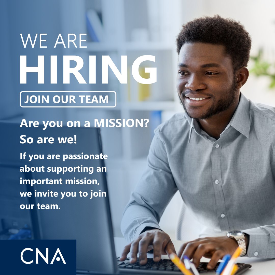 CNA_org's tweet image. We are #hiring! Join our team as a Senior Training and Development Specialist to create, plan, and run #learningprograms that enhance the competencies of our employees. Learn more and apply below:
jobs.dayforcehcm.com/en-US/cna/CAND…
