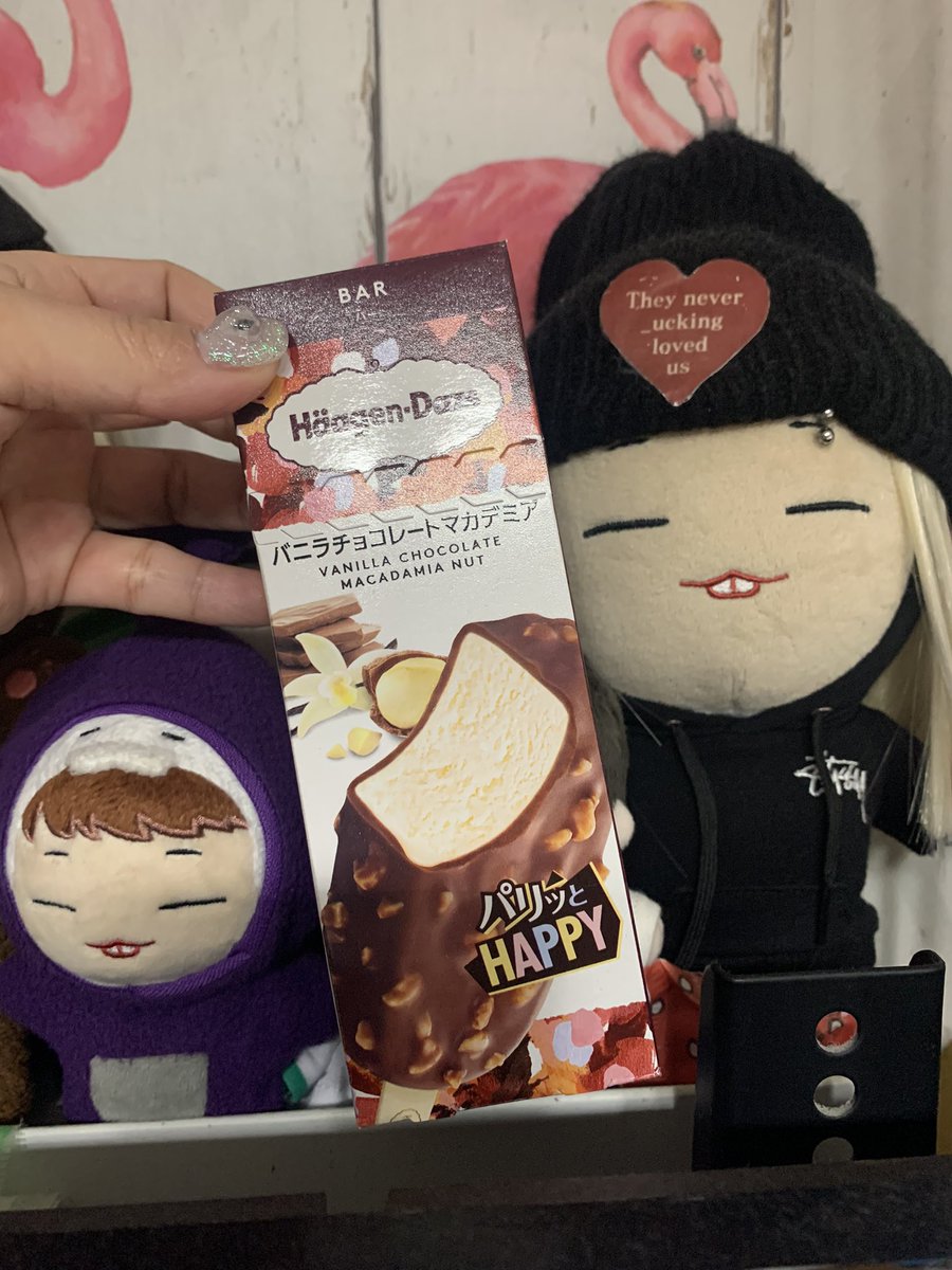 バビ〜いただきます😍🍧💜