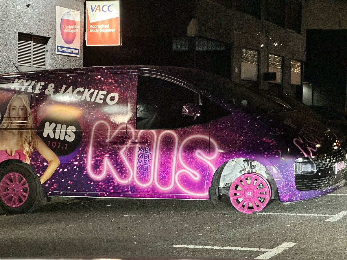 Even the official @kissfmmel Kyle &amp; Jackie O van is having a rough start in Melbourne.