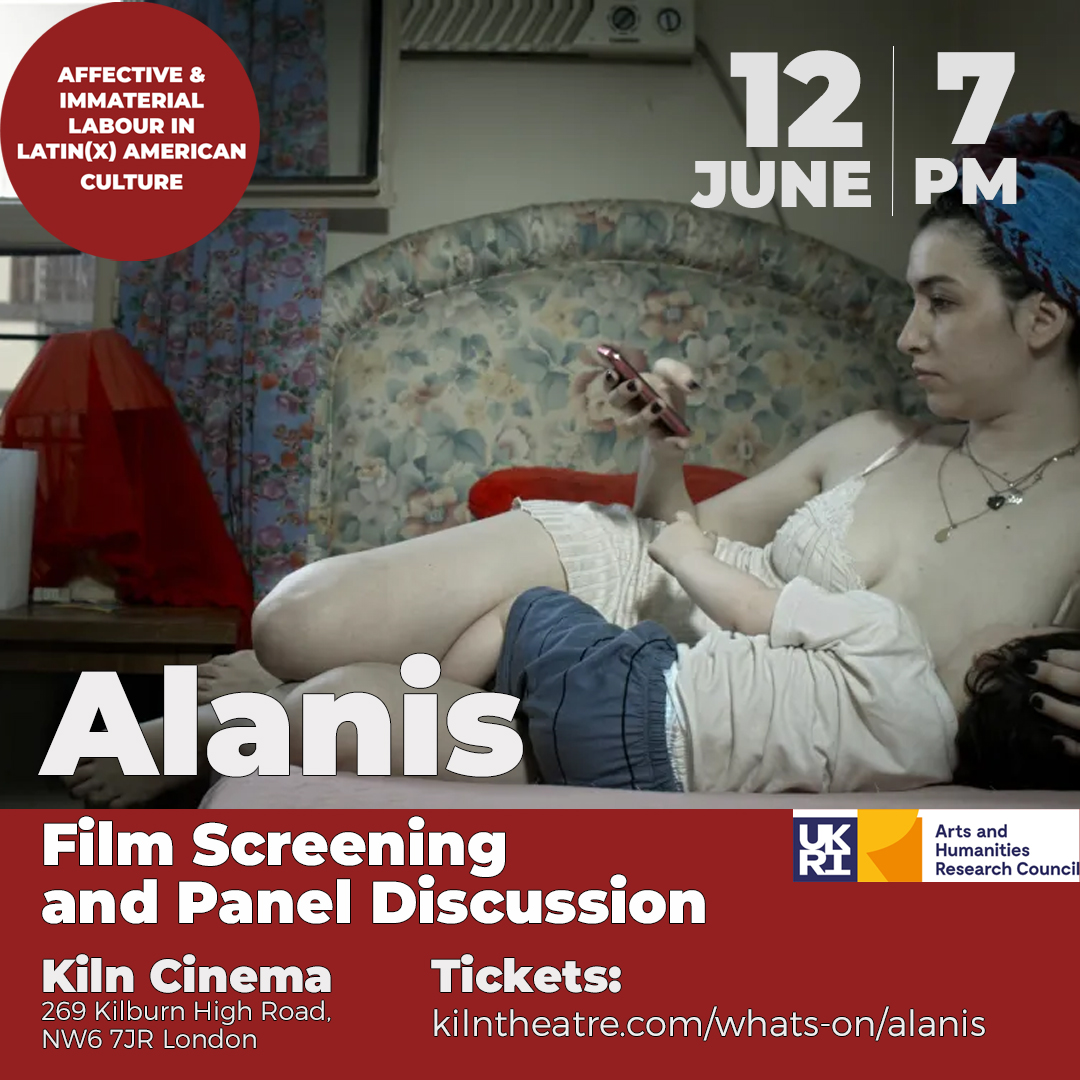 Join @qmulsllf Dr Rachel Randall at this special screening of Alanis at⁠
#kilncinema. ⁠It will start with a recorded introduction from the director, Anahí Berneri and will be followed by a panel discussion
⁠
For info &amp; tickets: kilntheatre.com/whats-on/alani…