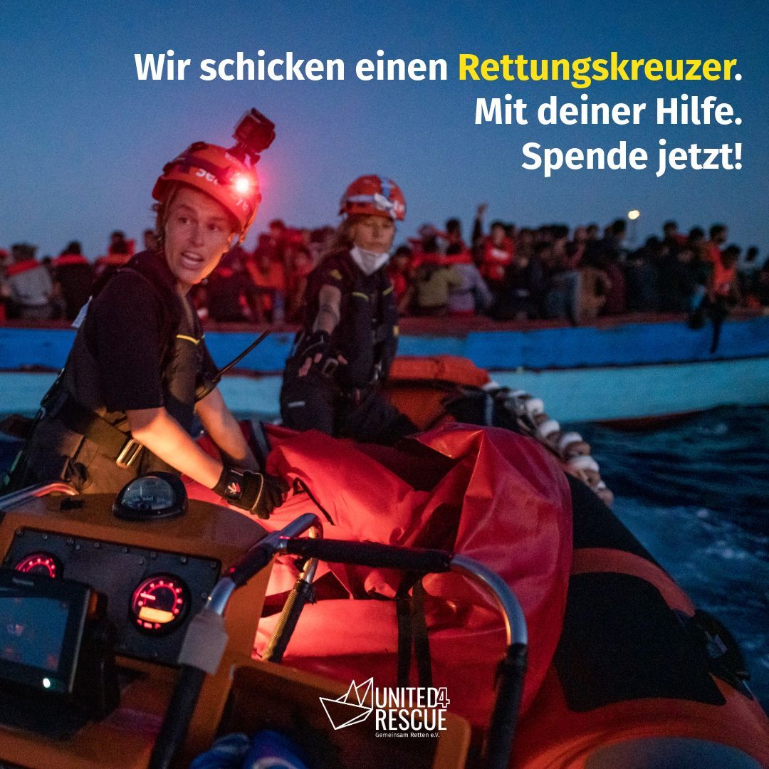 Wir haben ein Schiff geschickt. Ein zweites, und ein drittes. Jetzt schicken wir einen #Rettungskreuzer aufs #Mittelmeer: Wendig, schnell und sturmerprobt. Gemeinsam schaffen wir das. Spende jetzt für unser viertes Bündnisschiff! united4rescue.org/rettungskreuzer #gemeinsamretten