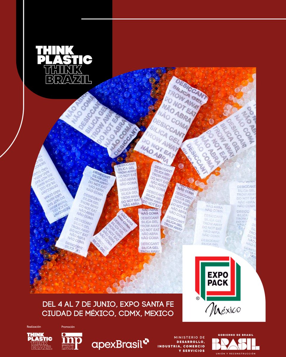 🇧🇷 Especialista em sílica para conservação de produtos, a Sílica Sul levará seu portfólio para a Expo Pack 2024 com o apoio do Think Plastic Brazil e da ApexBrasil. Acompanhe nossas redes sociais e fique por dentro das novidades da feira.