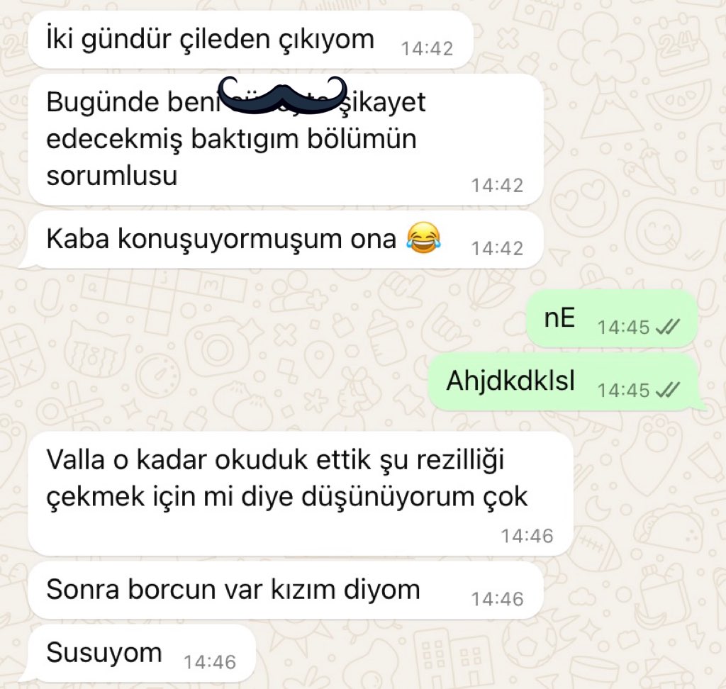 Evet arkadaşlar tam olarak bu rezilliği çekmek için okuduk, okuyoruz