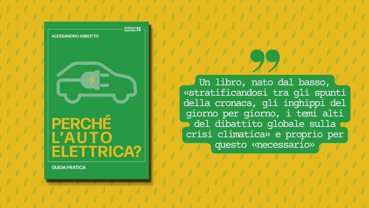 Perché l’auto elettrica? La “guida per caso” del professor Abbotto 👇
vaielettrico.it/perche-lauto-e…
Qui il libro: scienzaexpress.it/catalogo/perch…
<a href="/vaielettrico/">Vaielettrico</a>