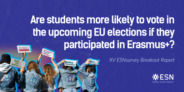 ESN_Int's tweet photo. We are only a couple of days away from #EUelections 🇪🇺
Will the #ErasmusGeneration speak up for the future of #Europe & #vote this week? ✍️
Read more in the breakout report of the 15th #ESNsurvey below ⤵️
https://t.co/xqFzmduEGT https://t.co/JZXI5xLu7L