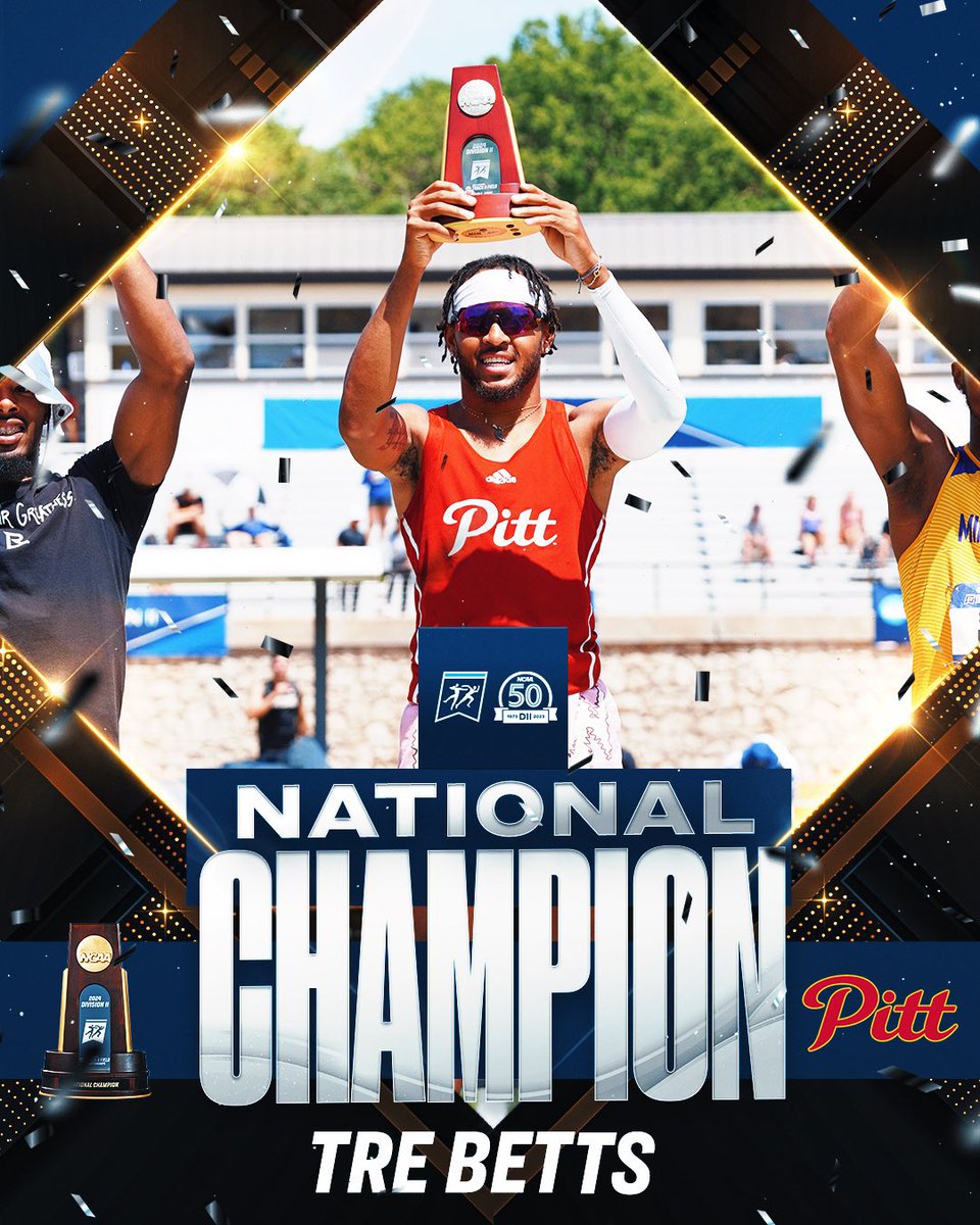 CoachMill1's tweet photo. 🚨NATIONAL CHAMPION🚨
Tre Betts - Triple Jump - 15.99 (52’5)
“We dont get excited cuz we can do it once… We dont get excited because we can be great… we get excited cuz we can do it again… and do it again. Back to Back is an elite group to join… Proud of this man

Congrats OT https://t.co/qSHfBFG4qw