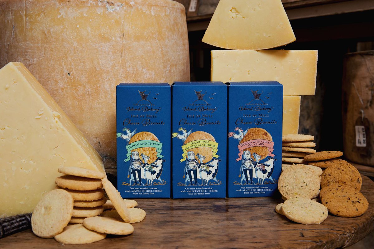 Happy National Cheese Day! 🧀 Our Isle of Mull Cheese Biscuits, made with Michael Palin's favourite @Isle of Mull Cheese, are not to be missed! #NationalCheeseDay #CheeseBiscuits #IsleOfMull #MichaelPalin