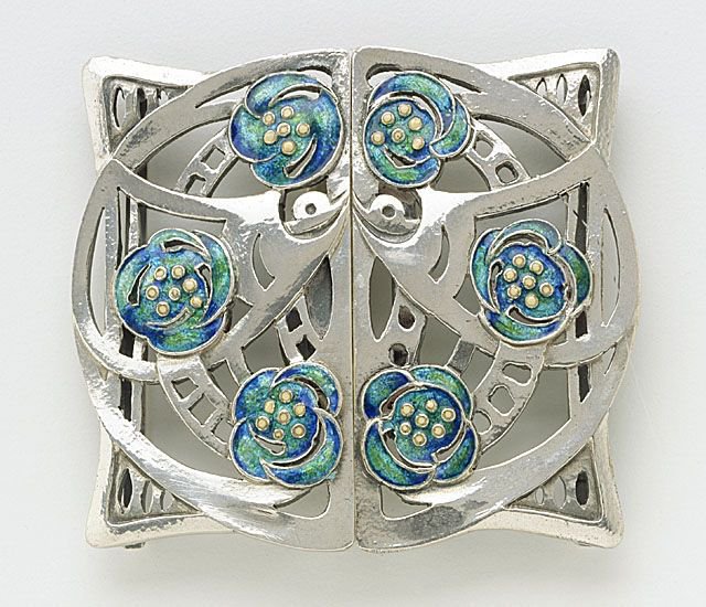Buckle, 1913, by Jessie Marion King, Art Nouveau and Arts and Crafts jewellery designer and illustrator #WomensArt