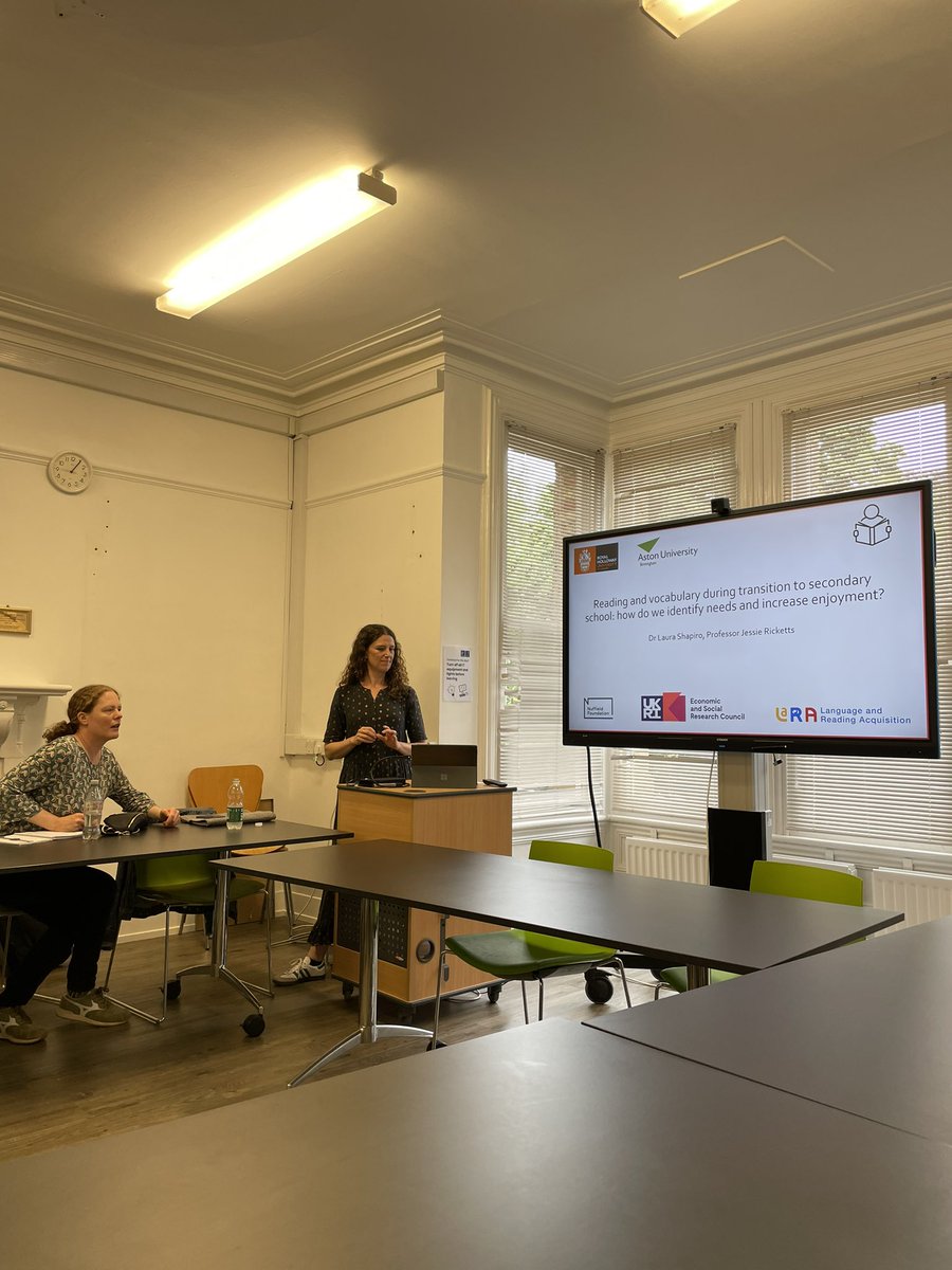 Reading and vocabulary during transition to secondary school: <a href="/ricketts_lara/">Jessie Ricketts, moving to @rickettslara.bsky</a> on identifying learner needs and increasing enjoyment <a href="/OxfordDeptofEd/">Department of Education, University of Oxford</a>