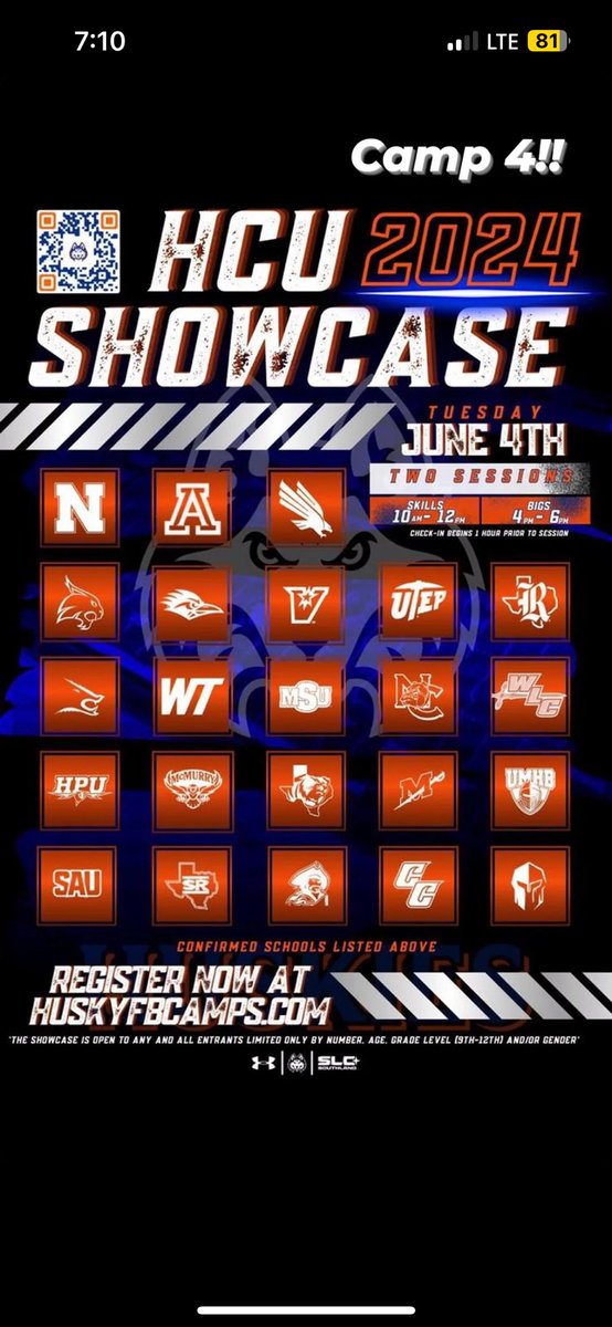 I’m excited to be competing at the HCU mega camp.

<a href="/ImmoOsterkamp/">Immo Osterkamp</a> 
<a href="/GIfootballChris/">Chris Adamson</a> 
<a href="/GridironImports/">Gridiron Imports Foundation</a>