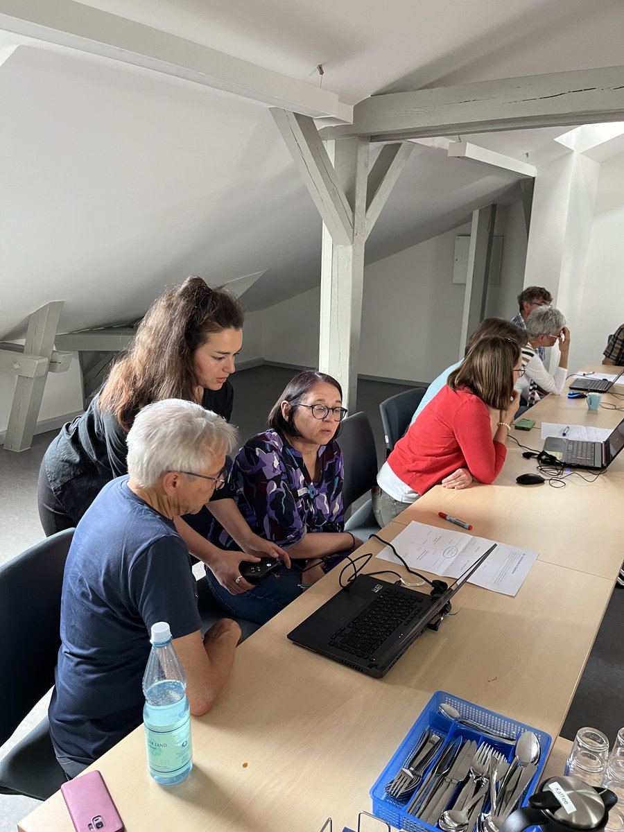 Digitale_Spiele's tweet photo. Am 25. Mai war das #LetsRemember-Team in der Gedenkstätte Hadamar um eine Fortbildung für Mitarbeitende zum Einsatz von #Games in der #Erinnerungskultur durchzuführen. Danke allen Teilnehmenden für die spannenden Gespräche! @DKRKultur @evzfoundation #Bildungsagenda_NS_Unrecht https://t.co/QcTnkmJq10