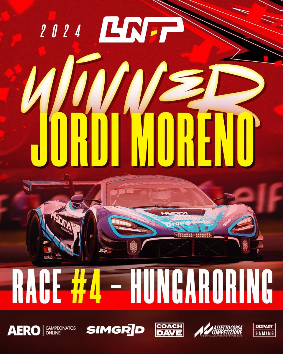 LNT III

<a href="/jord1h_/">Jord1H</a> is the winner of the race at Hungaroring!

ℹ️ thesimgrid.com/championships/…

#simracing #esports #beACC