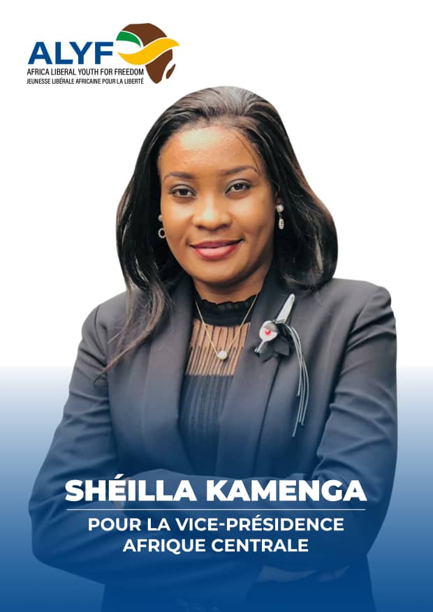Dans le cadre de la Jeunesse Libérale Africaine pour la Liberté ( ALYF ). La Trésorière de la jeunesse de <a href="/Ensemble_MK/">Ensemble pour la République</a> Mme <a href="/Sheillakams/">Shéilla Kamenga</a> a postulée pour sa réélection au poste de  vice-présidente pour la zone Afrique centrale.