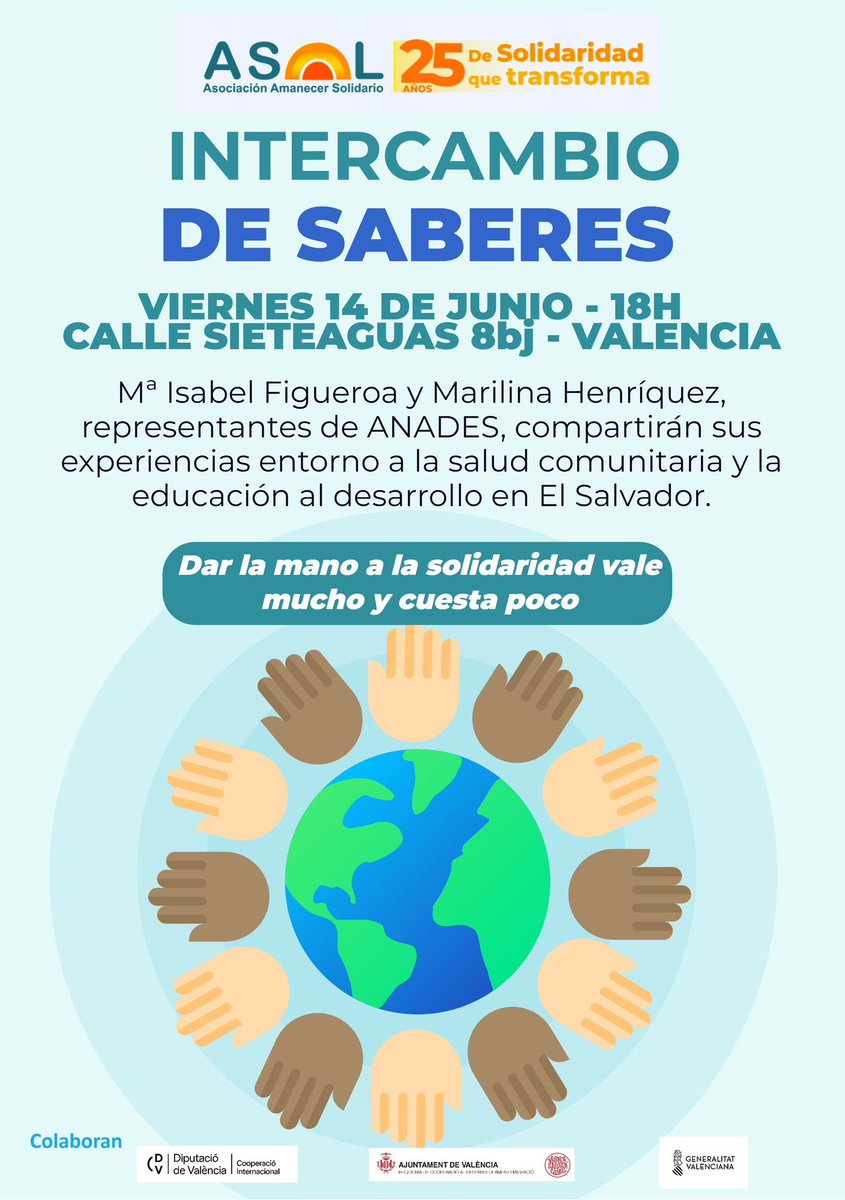 Viernes 14 de junio - Cll. Sieteaguas 8 bj - 18h