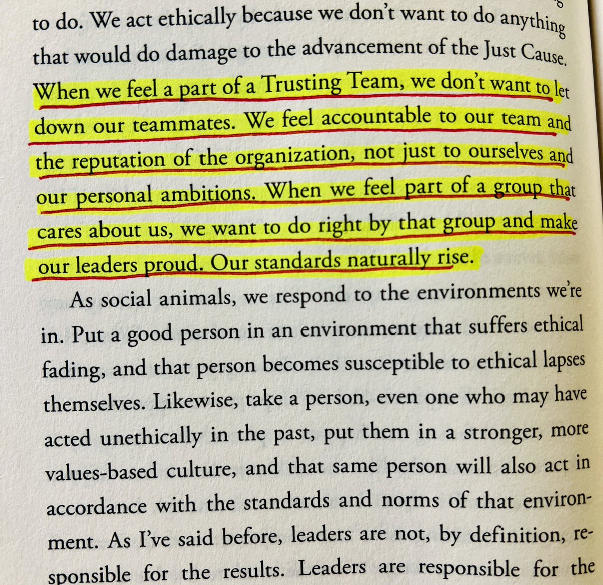 sirkim05's tweet image. “When we feel part of a group that cares about us, we want to do right by that group and make our leaders proud. Our standards naturally rise.” -Sinek- #TheInfiniteGame