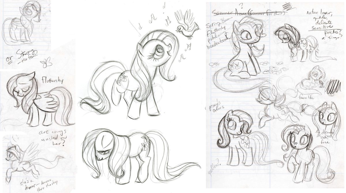 Character designs by Lauren Faust for My Little Pony: Friendship is Magic (2010–2019), created by Lauren Faust, Hasbro Studios