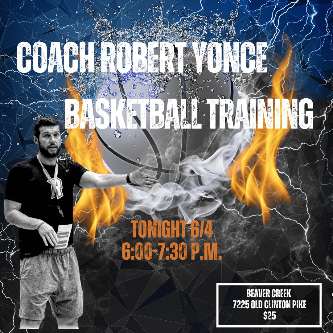 High School Bball players!!

TONIGHT! 

Come work on your skills and knowledge at 6pm! 

Beaver Creek Church!

Message me 276-620-3417 to reserve a spot!!