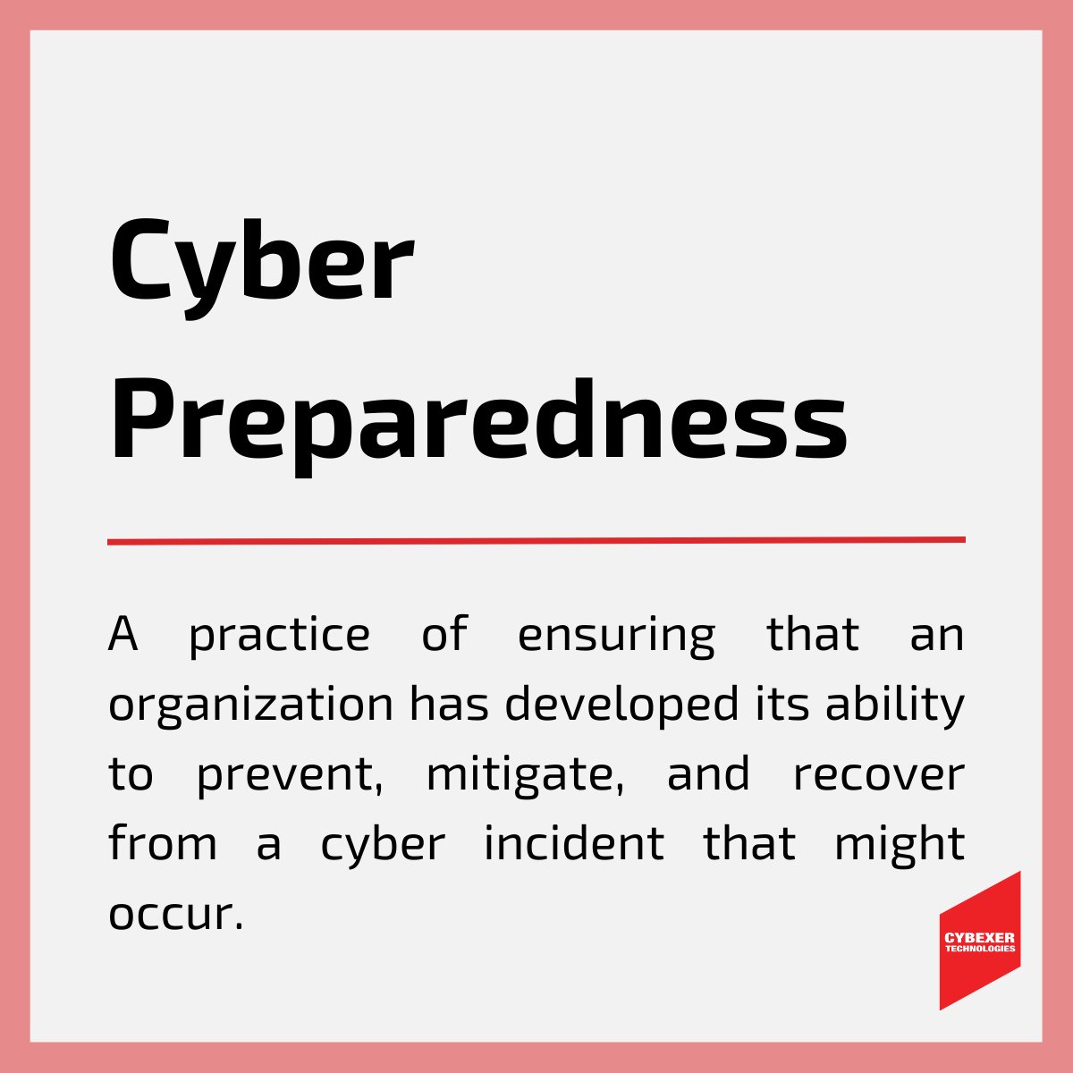At CybExer, we believe that ensuring an organization's high-level preparedness is essential first step for managing, understanding, and reducing the cybersecurity risks that might occur. 

Full article on this topic: cybexer.com/resource-cente…