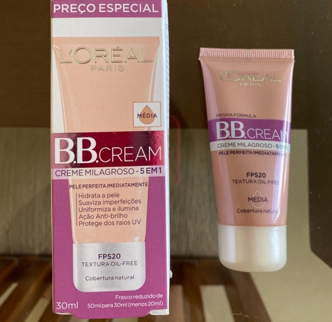 Base BB Cream L’Oréal Paris Dermo Expertise Cor Média FPS 20, 30ml