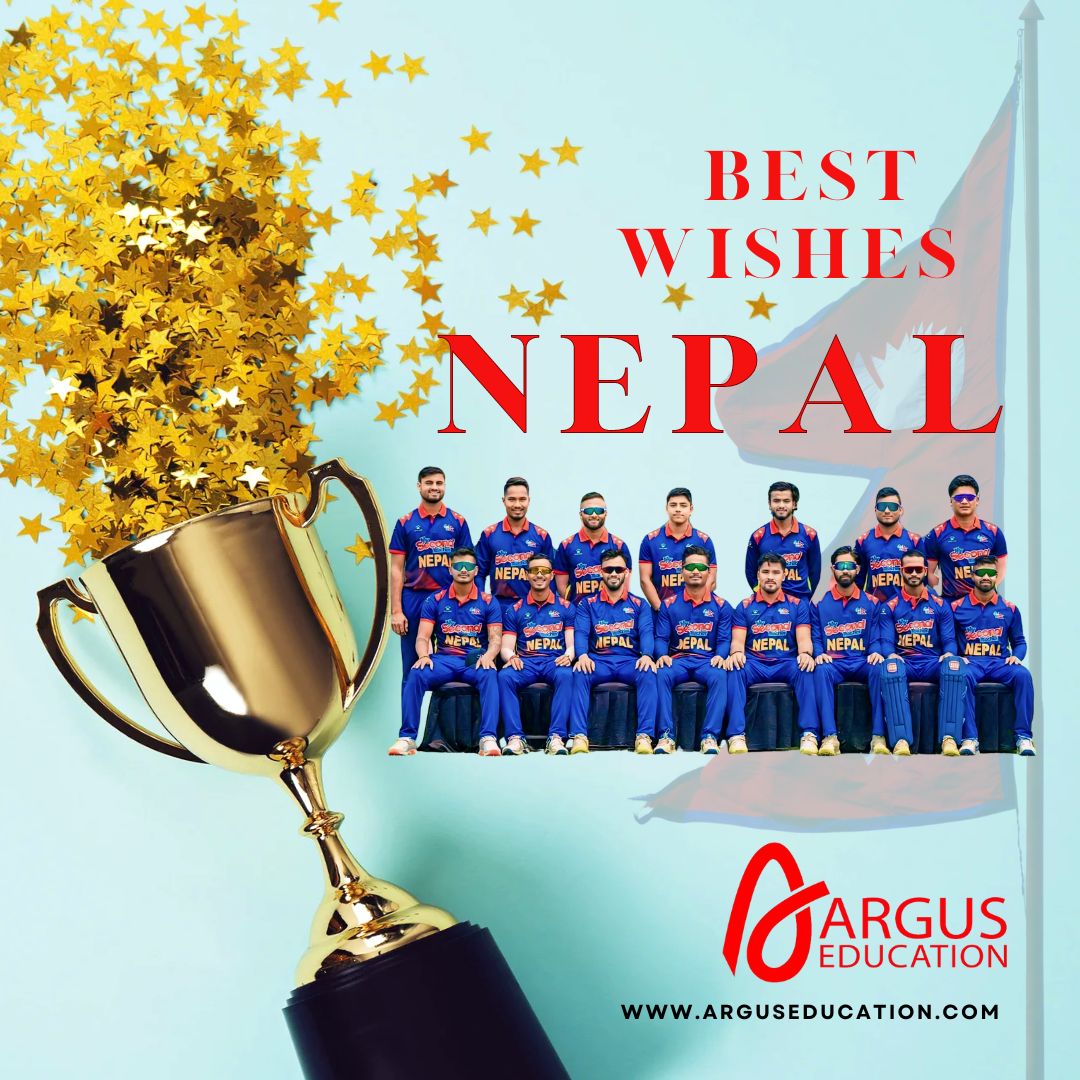 Argus Education Community wishes Nepal Team ,  all the best in the Cricket World Cup.🎈

#arguseducation #nepalcricket #cricketworldcup