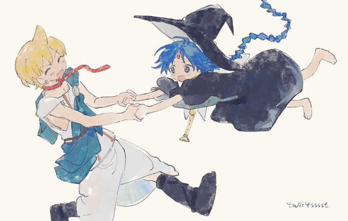 「blue hair holding hands」 illustration images(Latest)