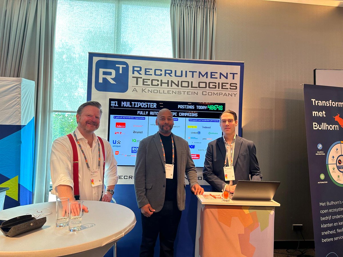 rectechnologies's tweet image. Op de RecruitmentTech Demo Day in Utrecht presenteerden wij vandaag onze CPC/CPA multiposting en programmatic job advertising, gericht op flexibel en eenvoudig campagne- en budgetbeheer op performance channels.

Wil je meer weten? Neem dan contact met ons voor een demo via…