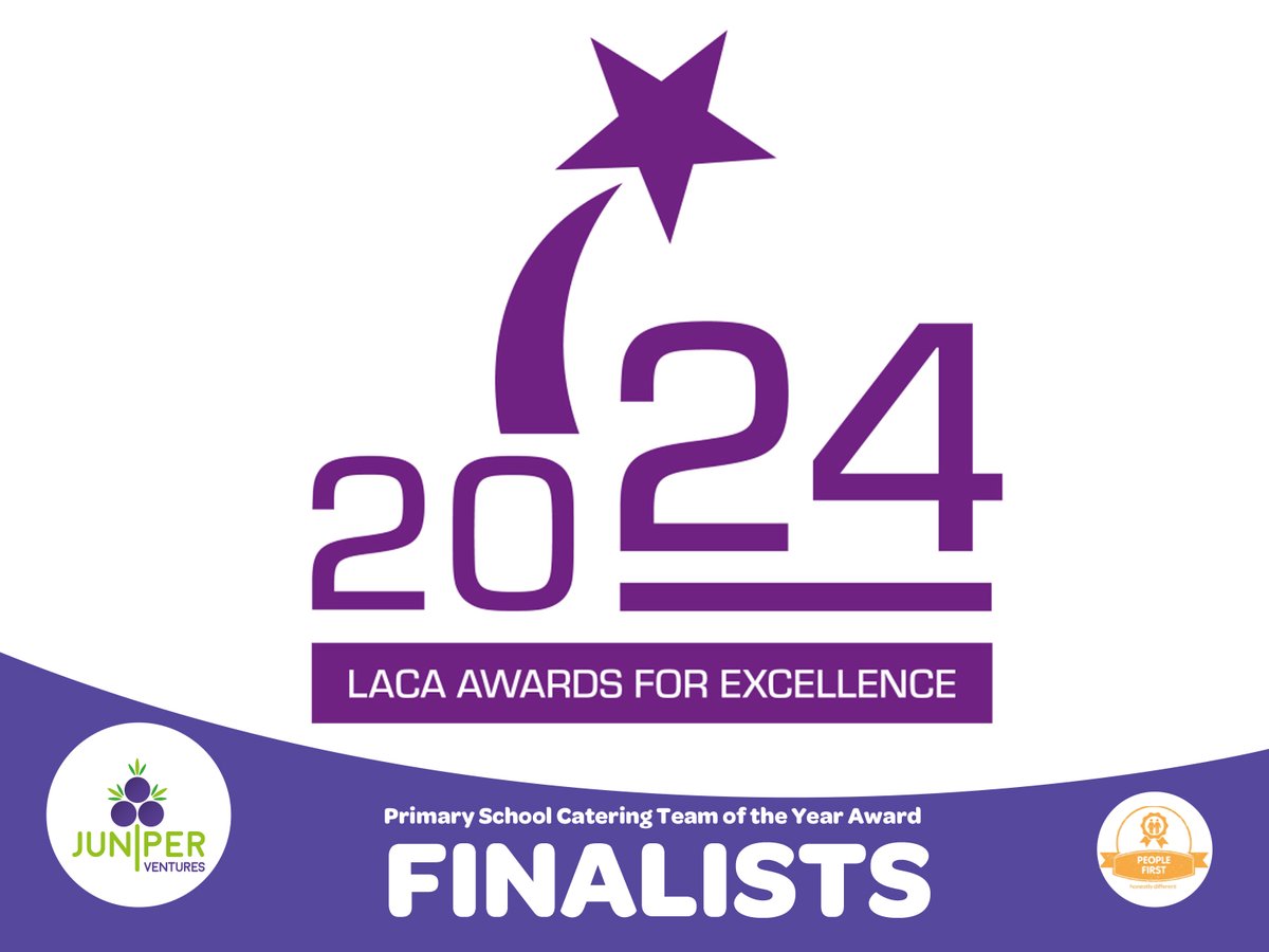Juniper Ventures (@juniperventures) on Twitter photo Thrilled to announce that the <a href="/DersPrimary/">Dersingham Primary</a> Catering Team, part of Juniper Ventures, is shortlisted for the LACA Primary School Catering Team of the Year Award! The LACA Awards for Excellence highlight those making a 'real difference' in school food. Winners anncd July 4th, 2024! Thrilled to announce that the <a href="/DersPrimary/">Dersingham Primary</a> Catering Team, part of Juniper Ventures, is shortlisted for the LACA Primary School Catering Team of the Year Award! The LACA Awards for Excellence highlight those making a 'real difference' in school food. Winners anncd July 4th, 2024!