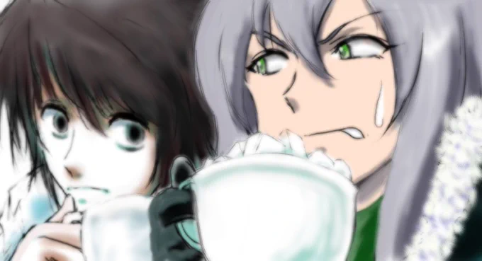 #このタグを見た人は黙って飲み物を持ったキャラを貼る 
