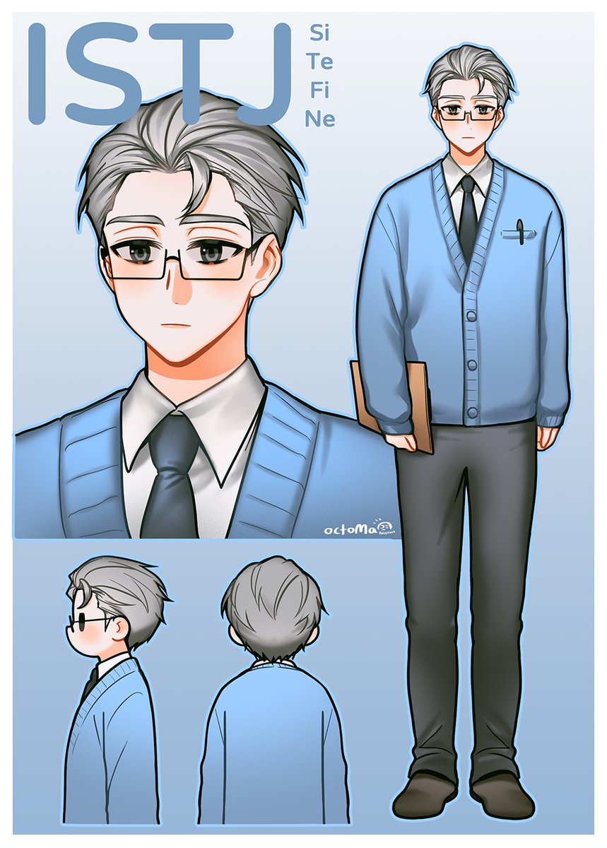 octomahk's tweet photo. #INxJ們
帶著新朋友回來了！
這次有成熟可靠的ISTJ💙和直男(?)ISTP💛

（都是些平常不會畫的髮型
（（ENFP那個TLDR🤣

#MBTI #十六型人格 #INFJ #INTJ #INXJ #原創 #ENTP #ESFP #ENFP #INFP #ISFJ #INTP #ESTP #ISTJ #ISTP https://t.co/Kzh1m1H3z0