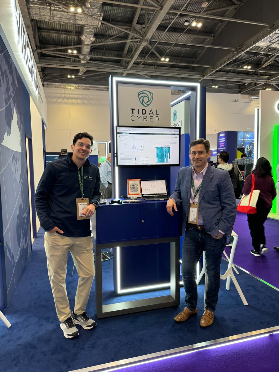 Caught in the wild: <a href="/RickGordon_/">Rick Gordon</a>  and <a href="/advemuian/">Ian</a>  at stand C55 at <a href="/Infosecurity/">Infosecurity Europe</a>.  Thanks to everyone who stopped by for demos, convos, general camaraderie, and smiley hellos. We are still here, so come by!

Also, thanks to our friends at <a href="/VEDPVirginia/">Virginia Economic Development Partnership (VEDP)</a>  for having us. Sincerely.